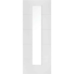 Santandor White Primed 1L Glazed Internal Door - Main Product Image