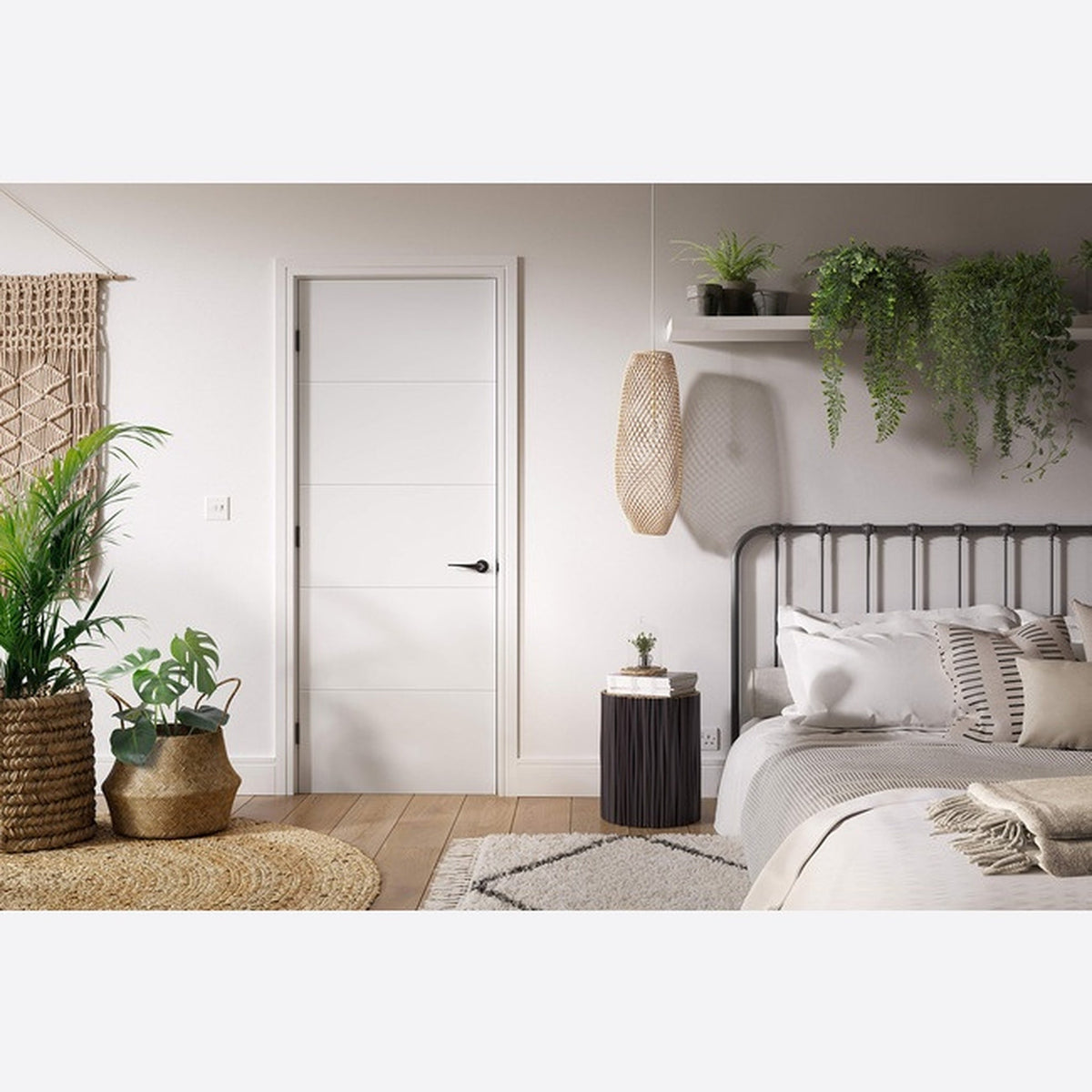 Santandor White Primed Internal Door - Lifestyle Image 1