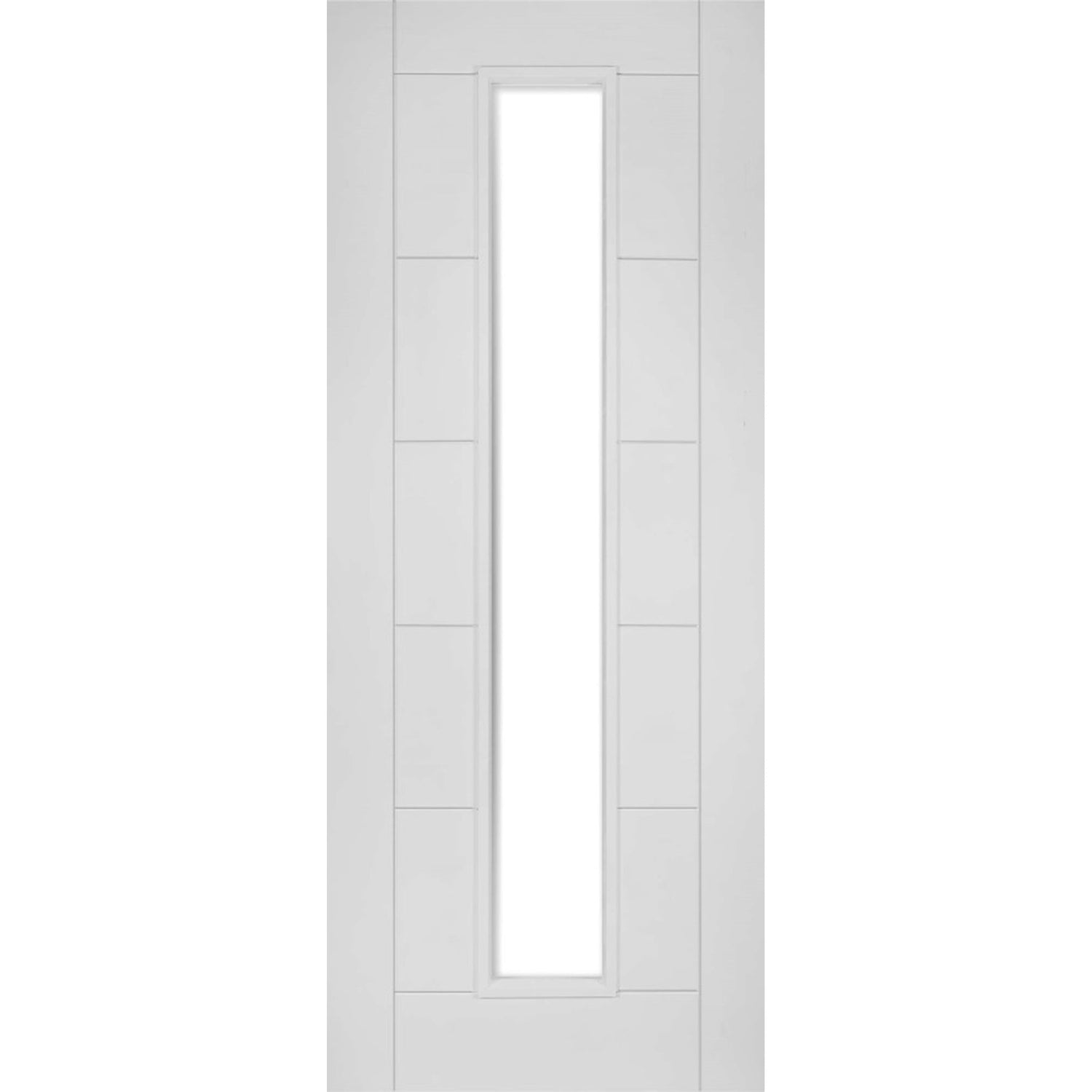 Seville Internal White Primed Glazed Door - Main Product Image