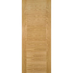 Product prefinished oak fire door with slim vertical panel design