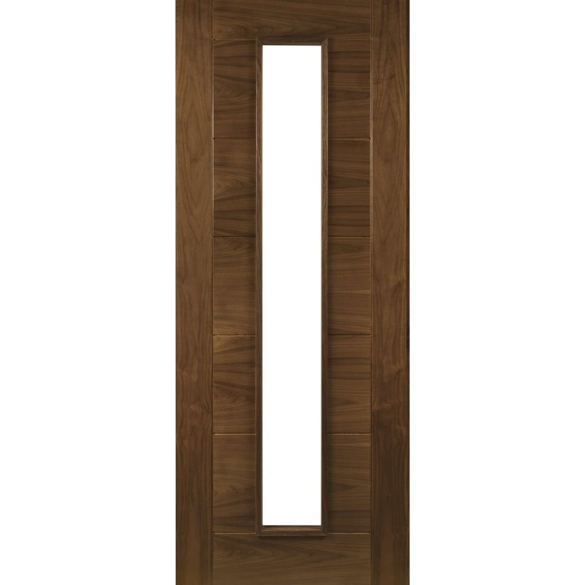 Seville Prefinished Glazed Walnut Fire Door - Main Product Image