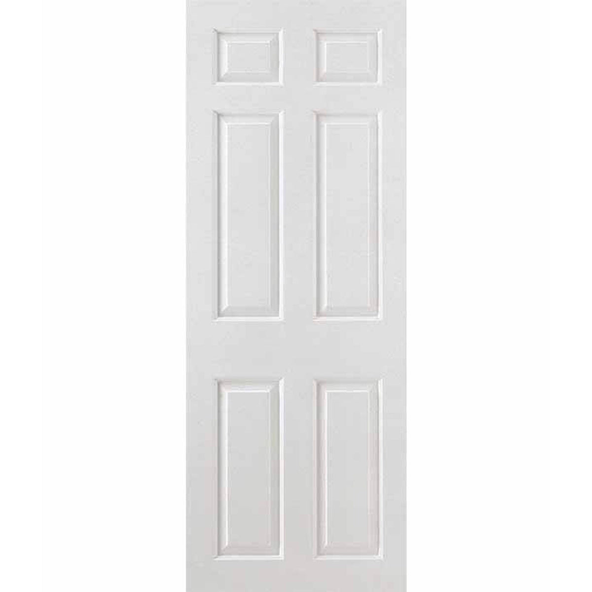 Smooth 6 Panel White Moulded Internal Door - Main Product Image