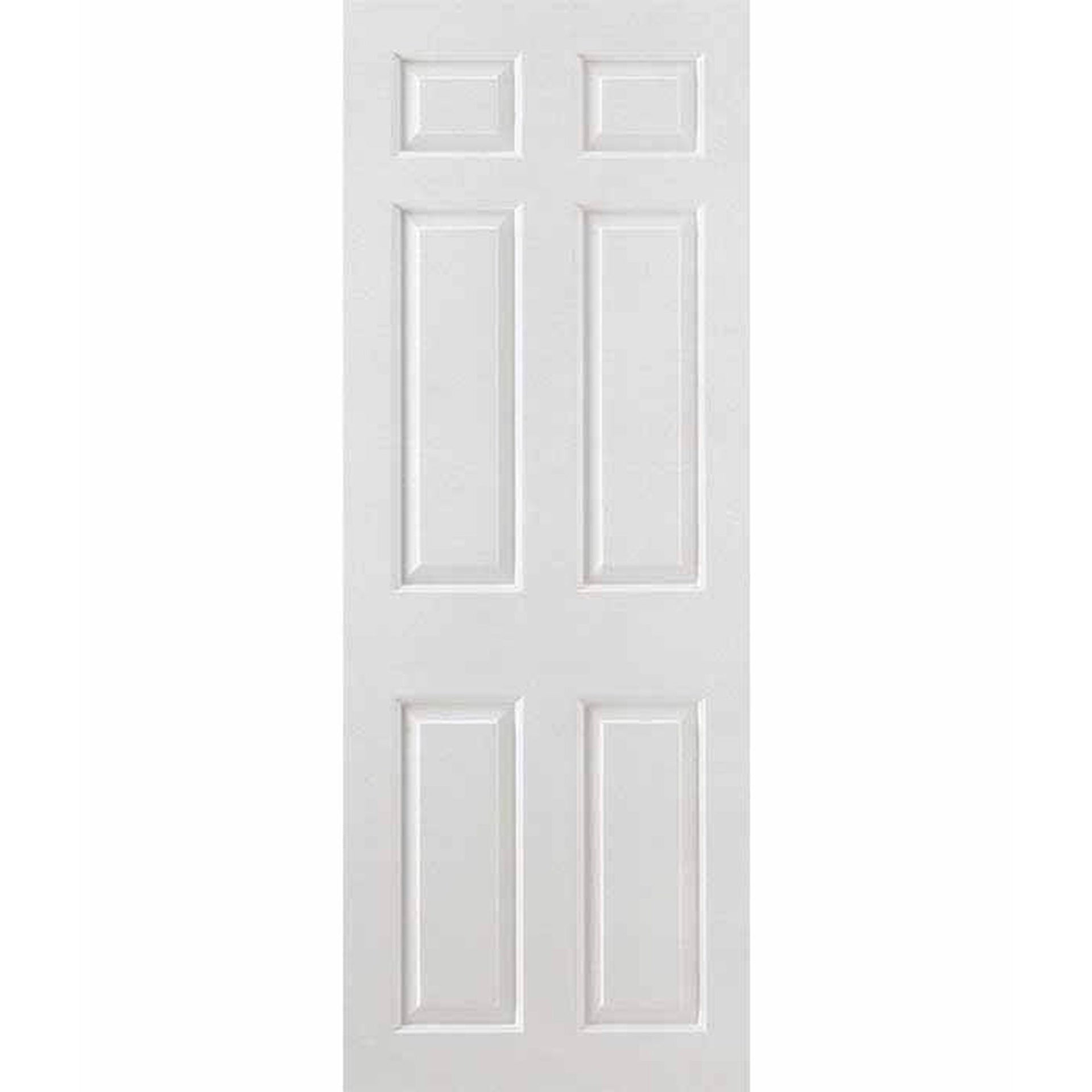 Smooth 6 Panel White Moulded Internal Door - Main Product Image