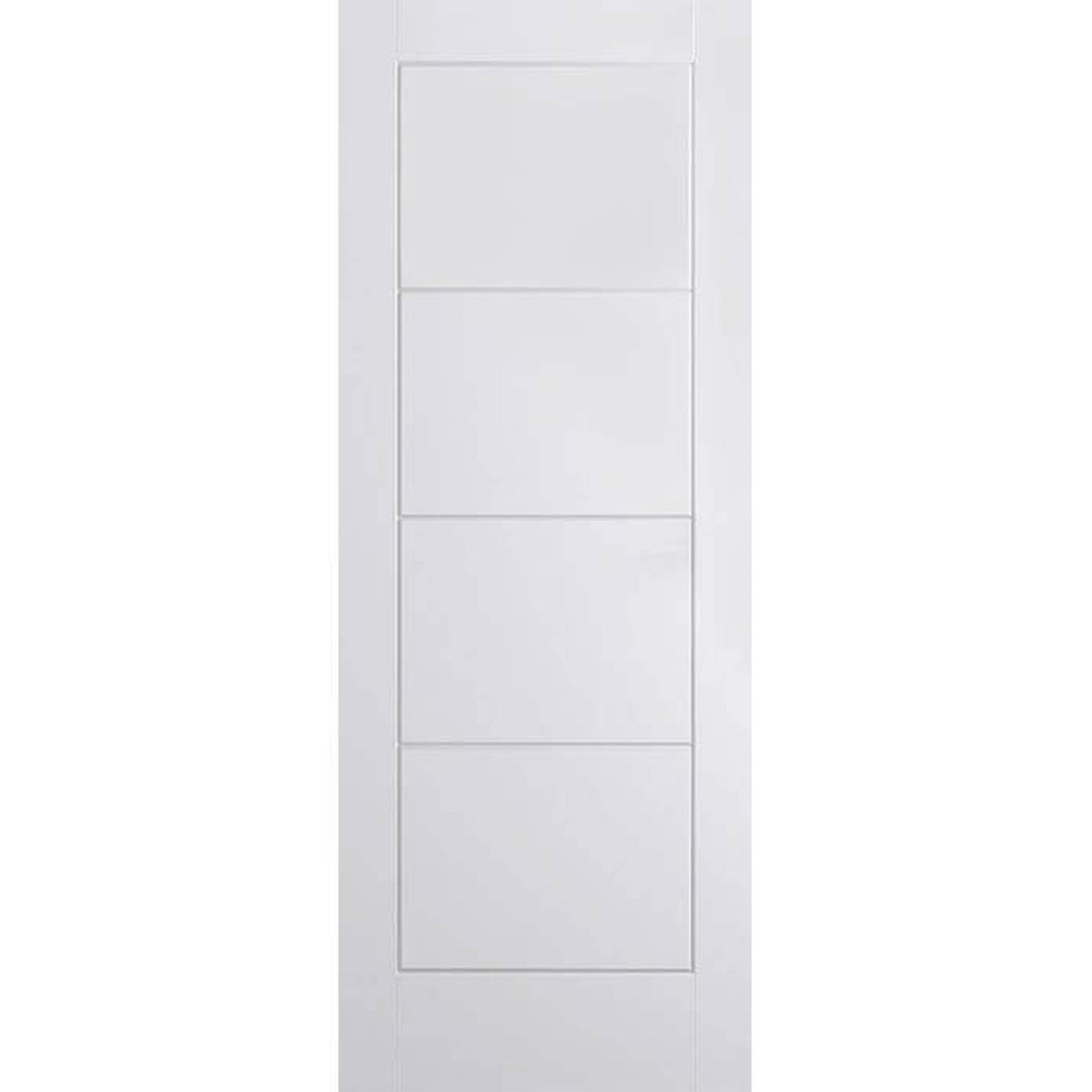 Smooth Ladder White Moulded Internal Door - Main Product Image