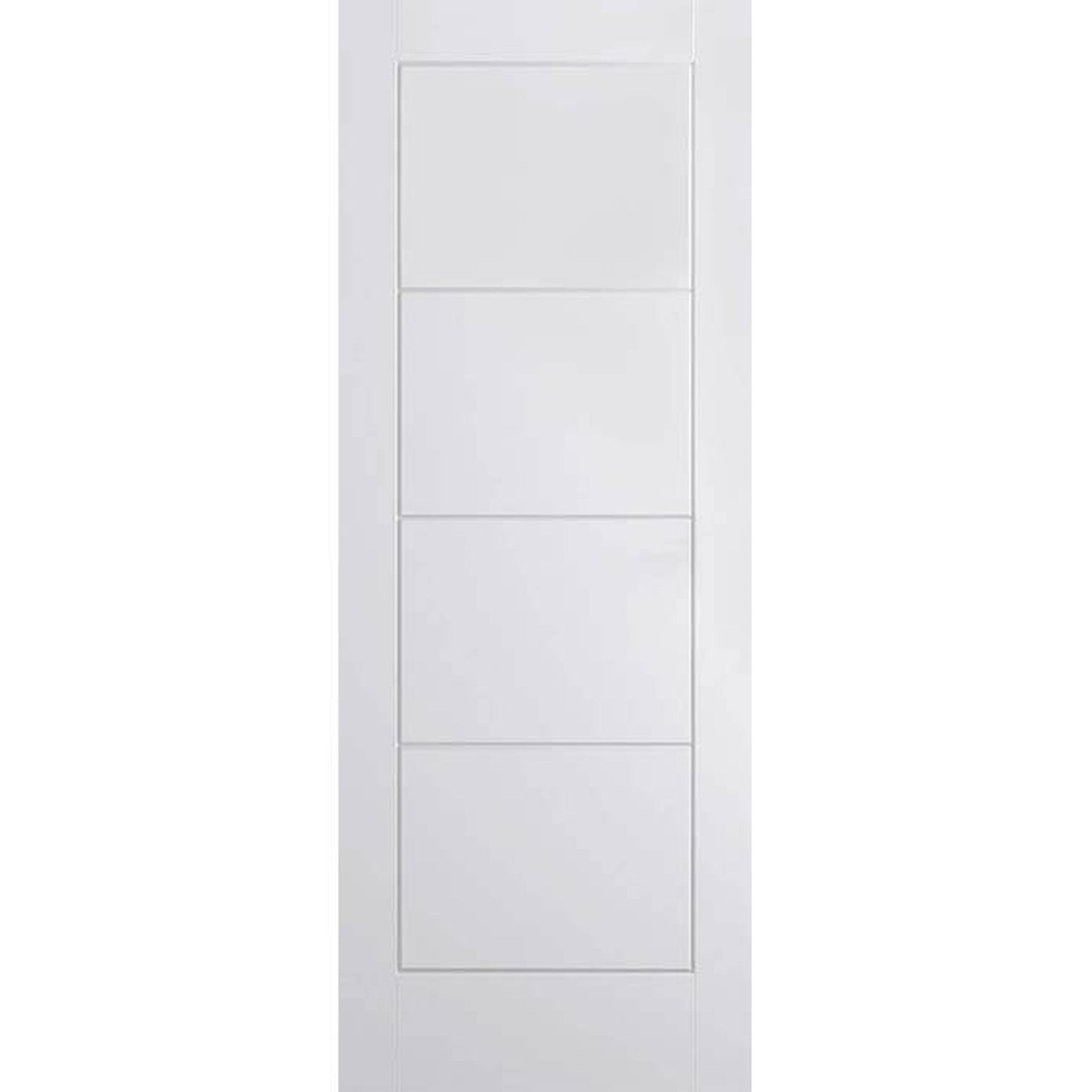 Smooth Ladder White Moulded Internal Door - Main Product Image