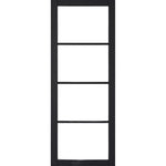Buy Soho 4P Dark Charcoal Clear Glazed Internal Door online UK