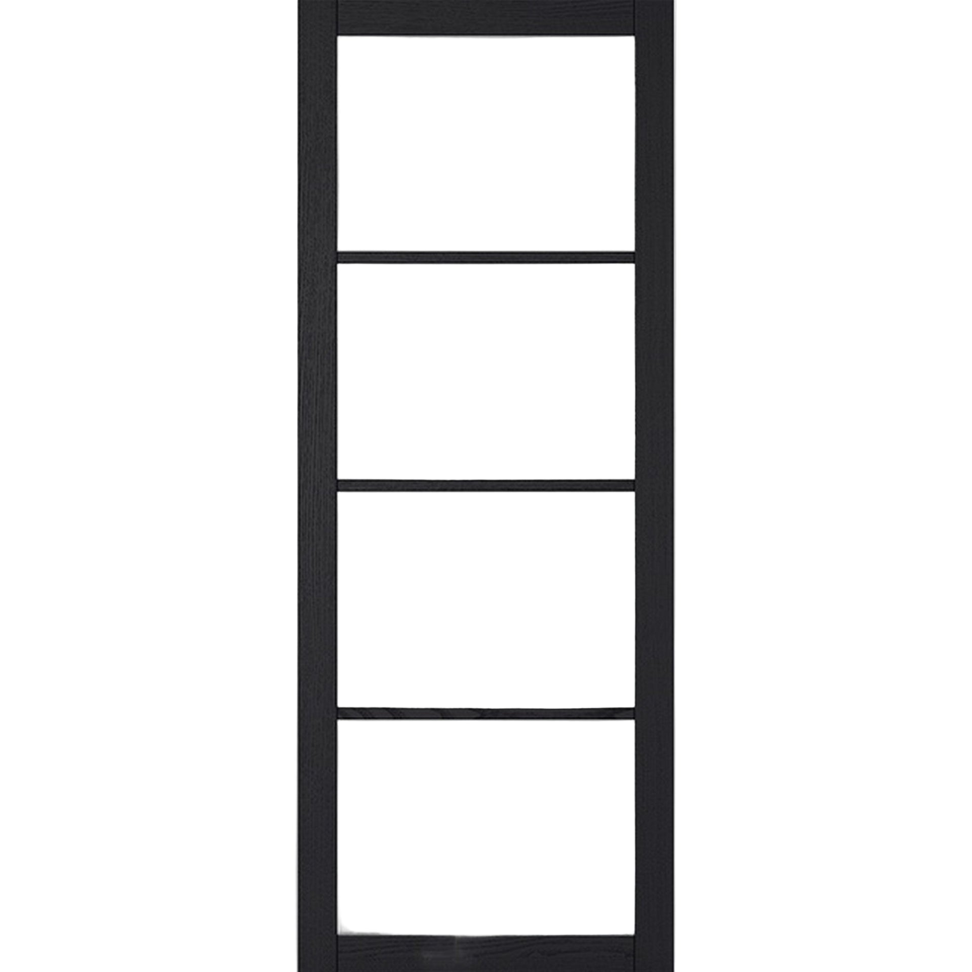 Buy Soho 4P Dark Charcoal Clear Glazed Internal Door online UK