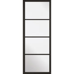 Product Soho black four-light glazed internal door