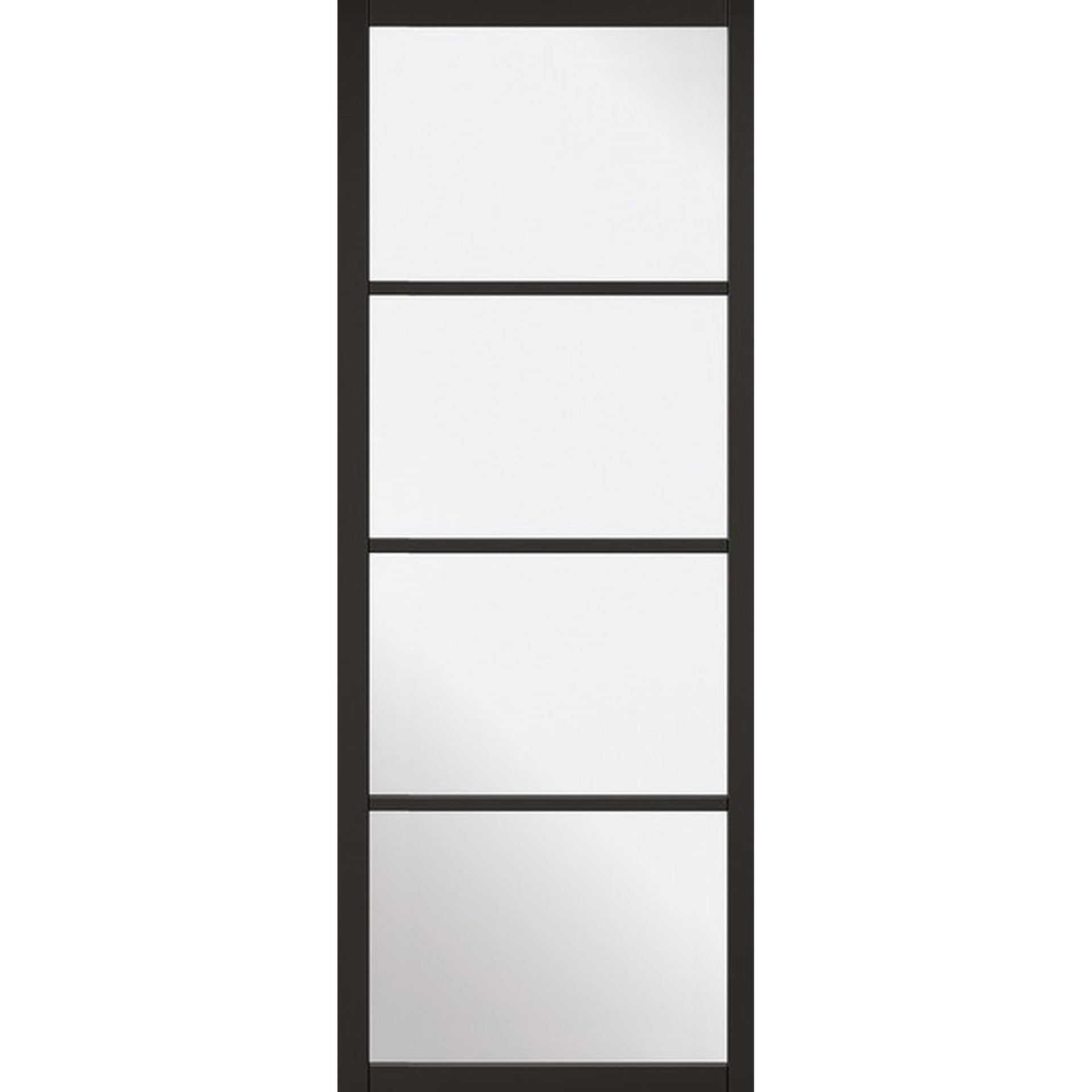 Product Soho black four-light glazed internal door