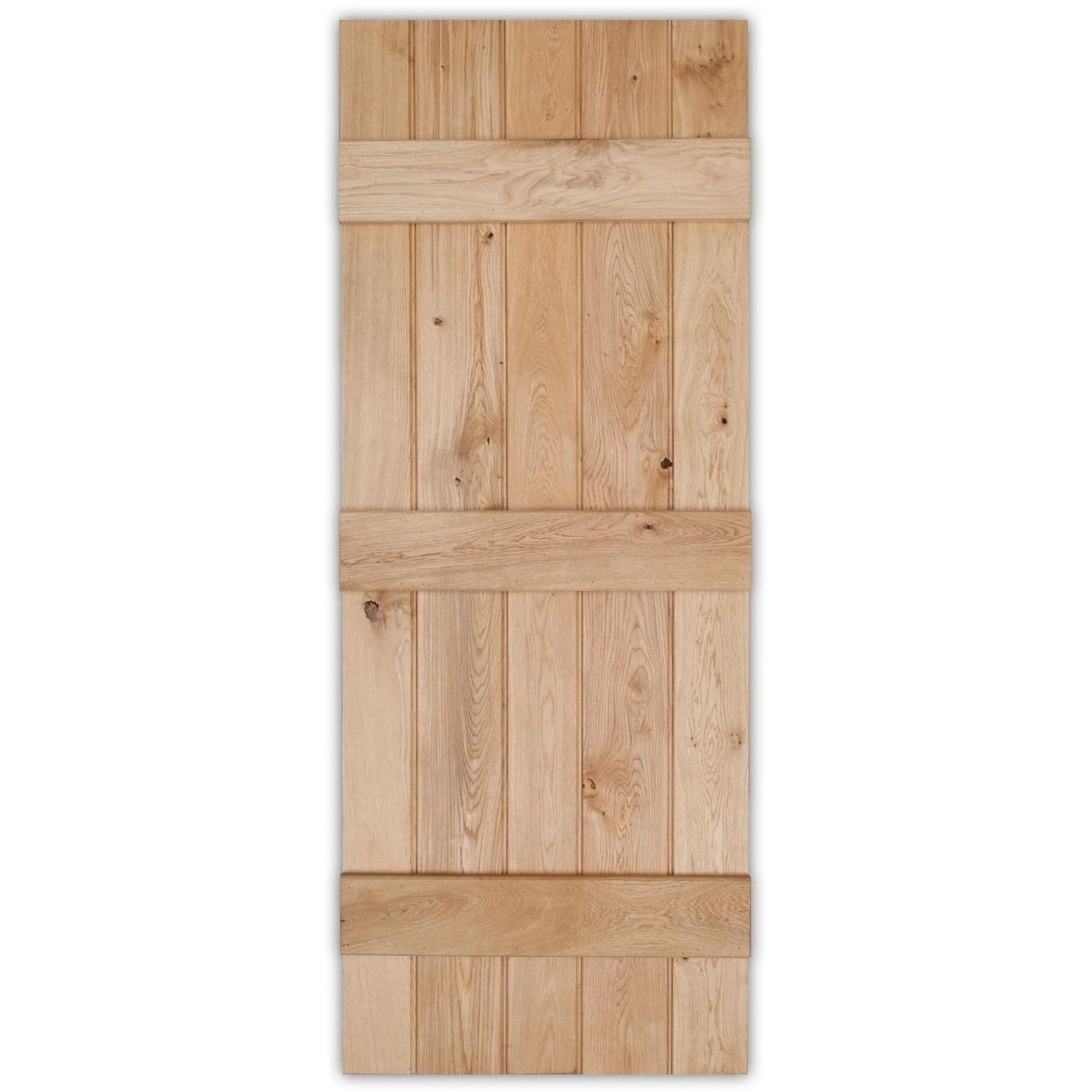 Rustic Bead & Butt Oak Ledged Door