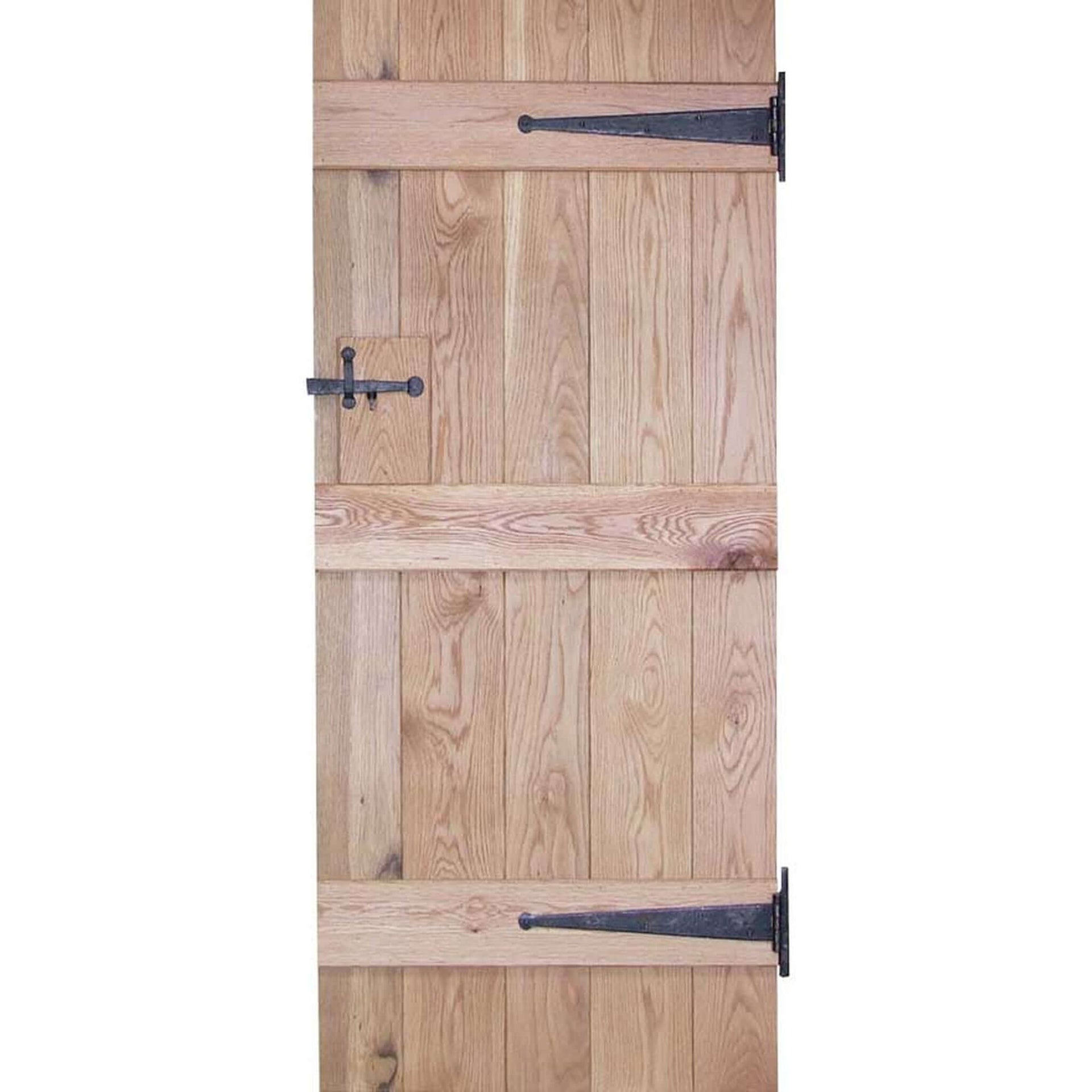 Buy Solid Oak Rustic Ledged Door online UK
