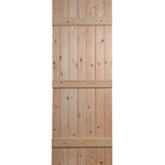 Product solid pine 3 ledge bead butt internal door front view