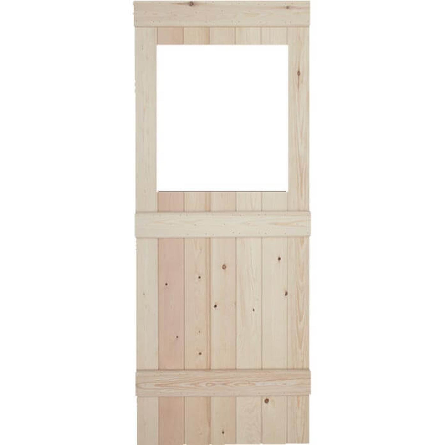 Solid Pine 3 Ledge Unglazed Bead & Butt Internal Door