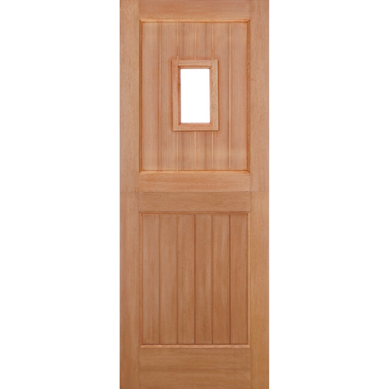 Stable Straight Top Unglazed 1L Hardwood External Door - Main Product Image