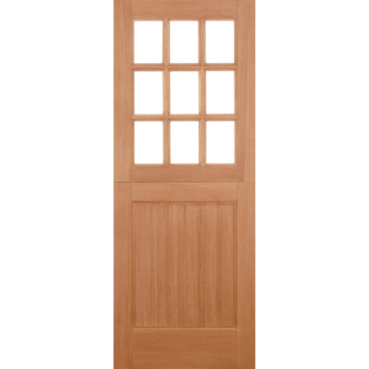 Stable Straight Top Unglazed 9L Hardwood External Door - Main Product Image