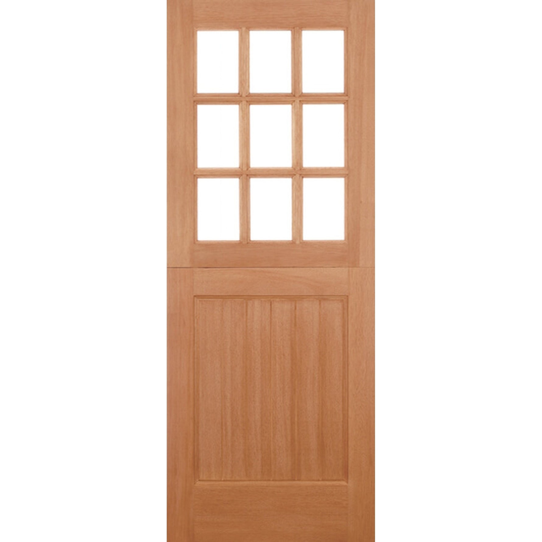 Stable Straight Top Unglazed 9L Hardwood External Door - Main Product Image
