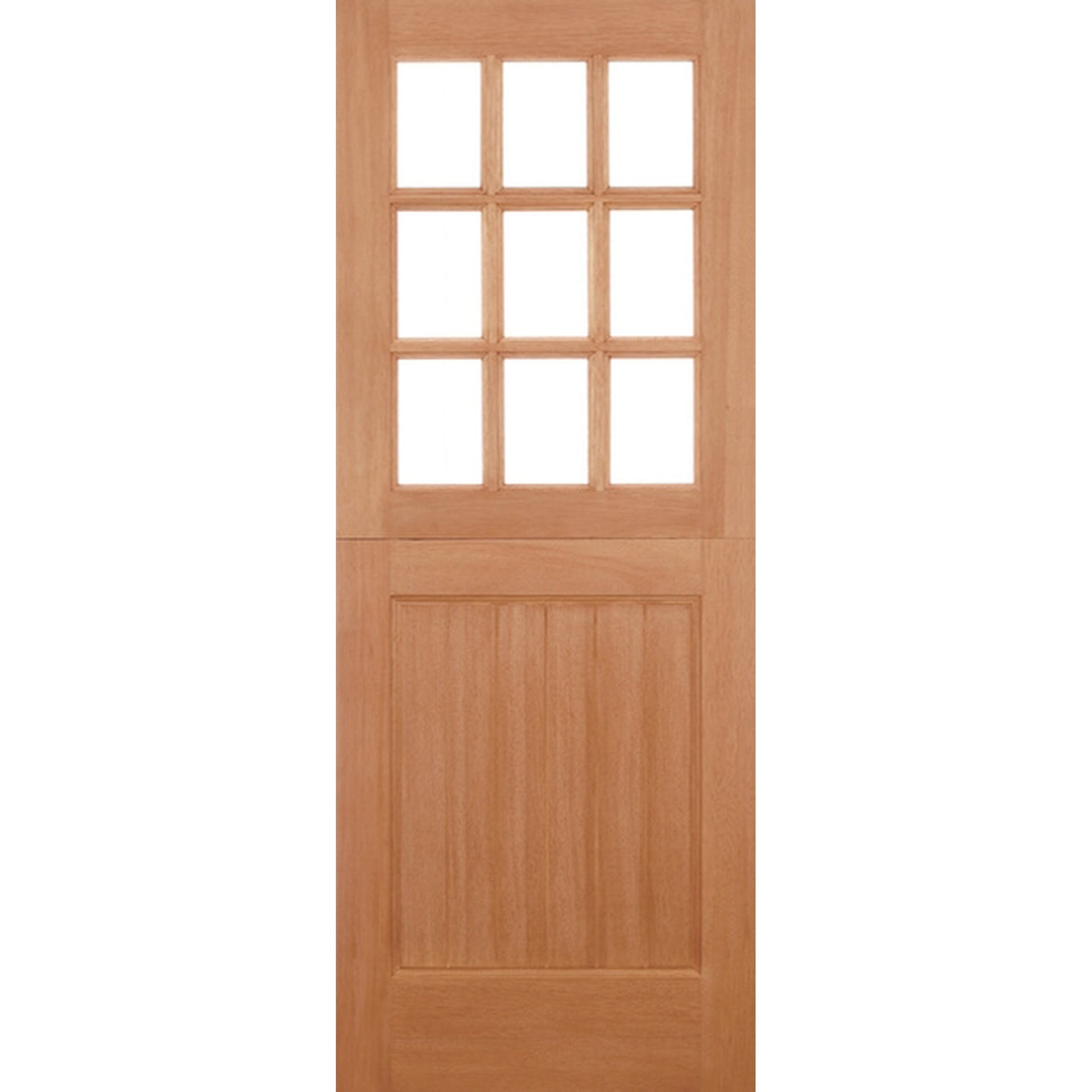Stable Straight Top Unglazed 9L Hardwood External Door - Main Product Image