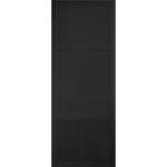 Sutton Black Prefinished 3 Panel Internal Door - Main Product Image
