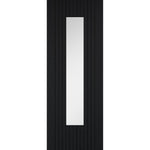 Sydney Black Prefinished Laminate Glazed Door - Main Product Image