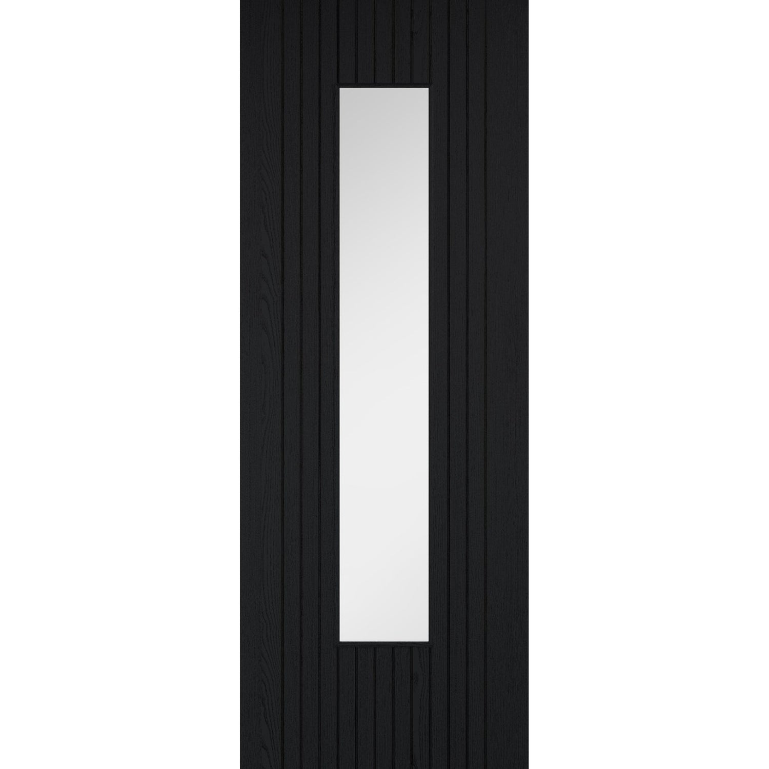 Sydney Black Prefinished Laminate Glazed Door - Main Product Image