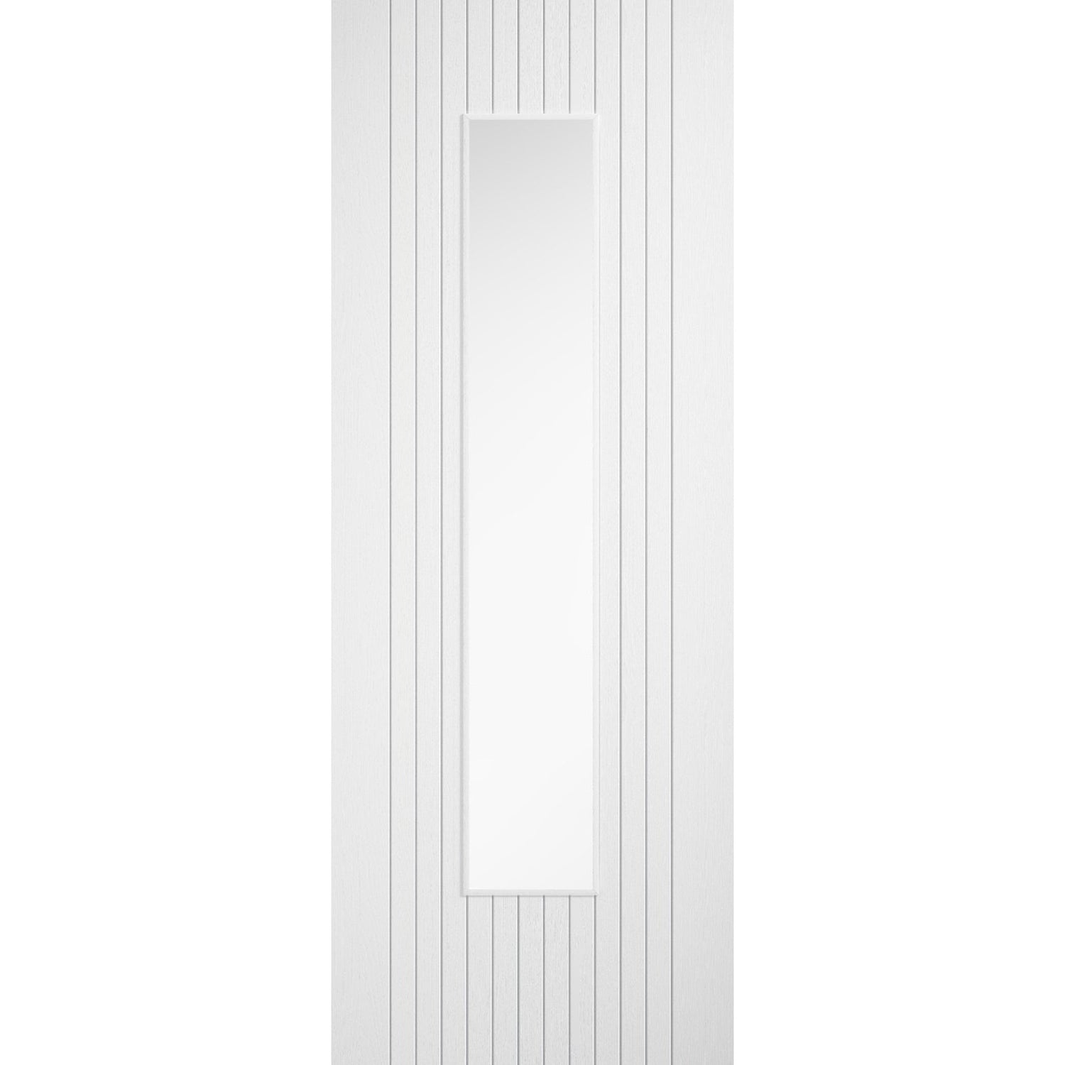 Sydney White Prefinished Laminate Glazed Door - Main Product Image