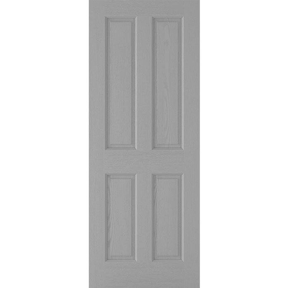 Textured 4 Panel Prefinished Grey Internal Door - Main Product Image