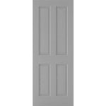 Textured 4 Panel Prefinished Grey Internal Door - Main Product Image