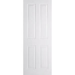Textured 4 Panel White Moulded Internal Door - Main Product Image