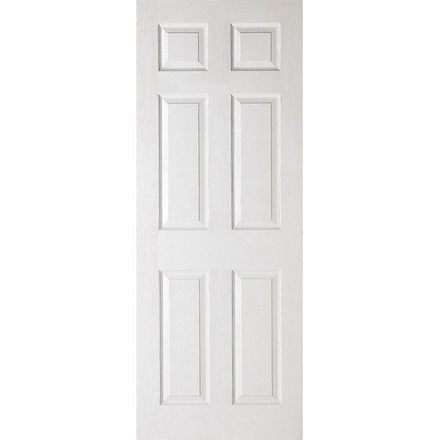 Textured 6 Panel White Moulded FD30 Internal Fire Door - Main Product Image