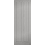 Textured Vertical 5 Panel Prefinished Grey FD30 Internal Fire Door - Main Product Image