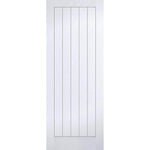 Textured Vertical 5 Panel White Moulded Internal Door