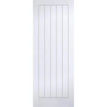 Textured Vertical 5 Panel White Moulded FD30 Internal Fire Door - Main Product Image
