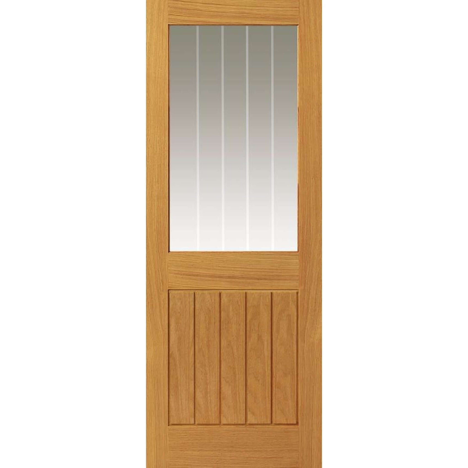 Product Thames prefinished oak half light glazed internal door
