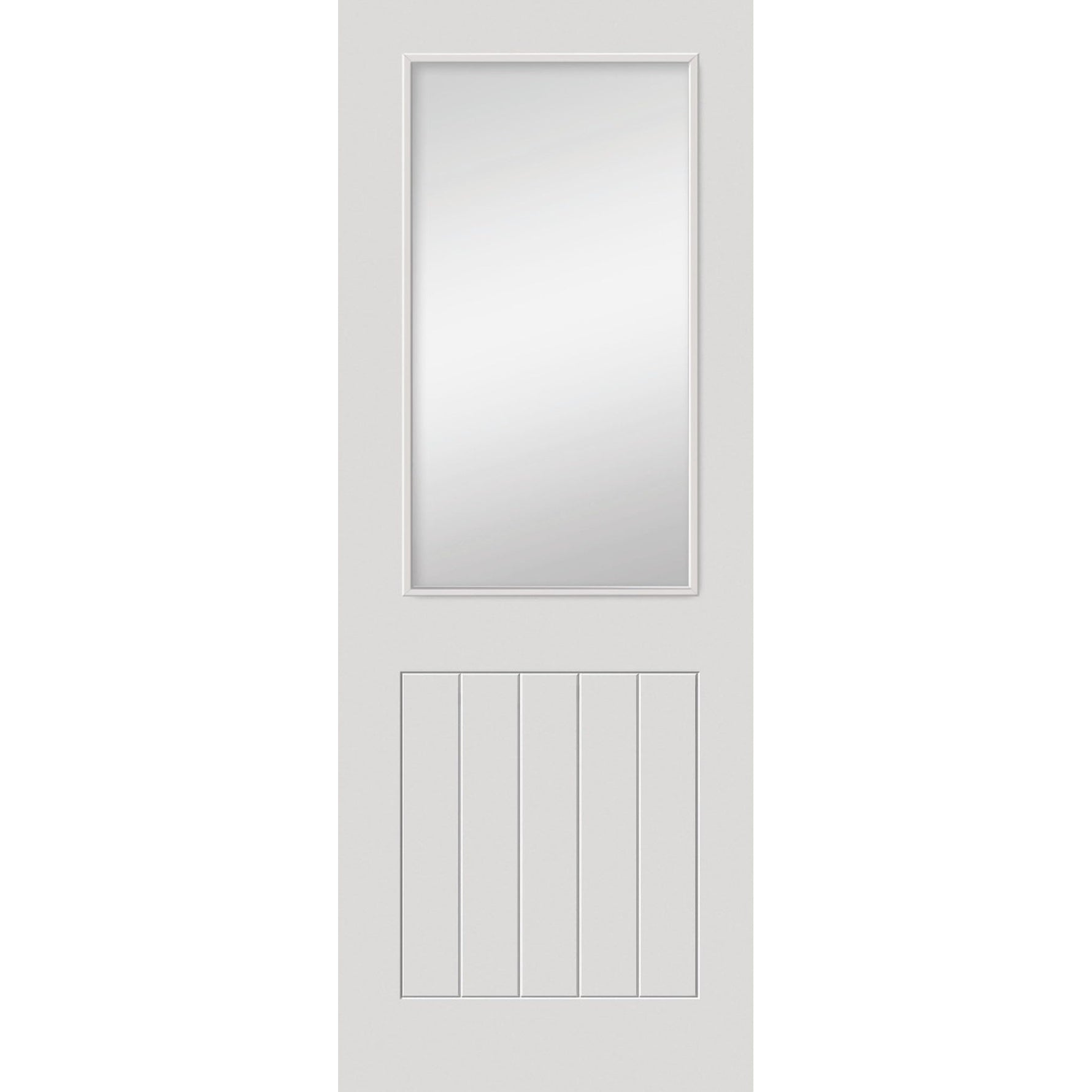 Thames White Primed Half Light Glazed Internal Door - Main Product Image