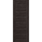 Product Tigris Cinza dark grey laminate FD30 fire door with horizontal panels