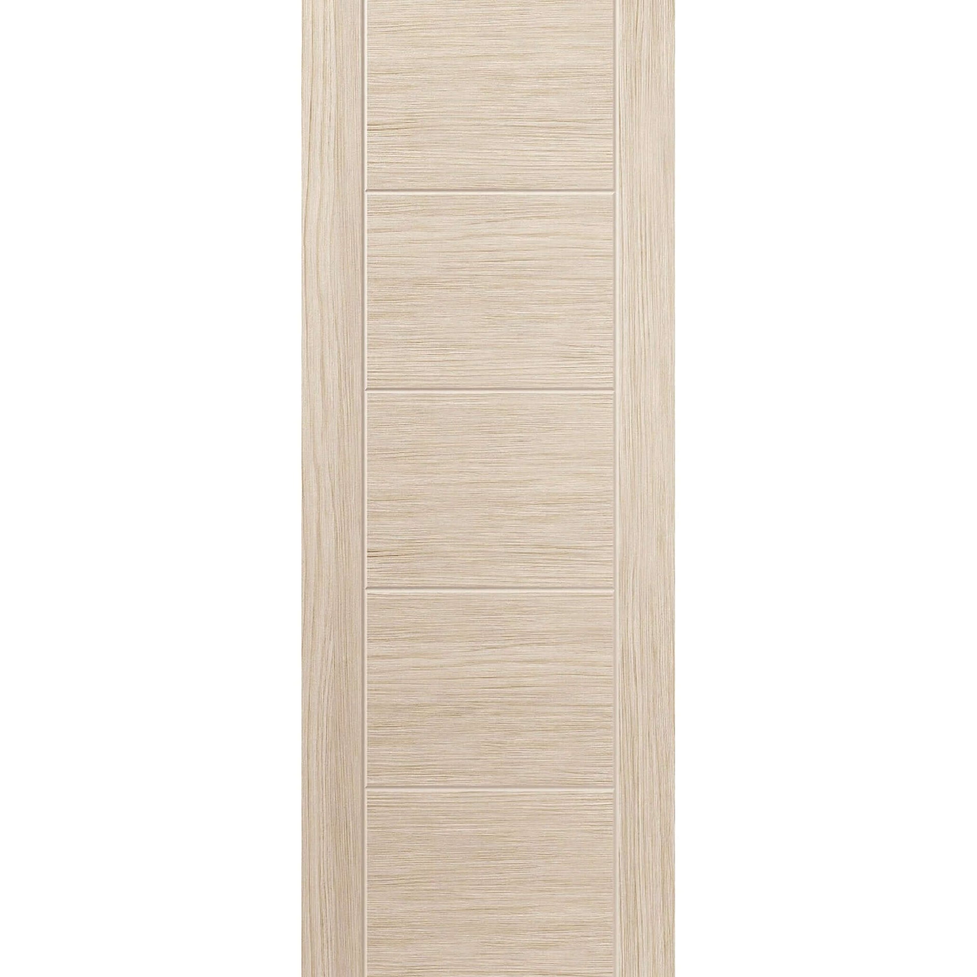 Product Tigris ivory laminate FD30 fire door with horizontal panel design