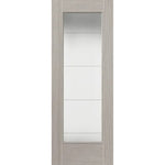 Tigris Light Grey Full Glazed Laminate Internal Door - Main Product Image