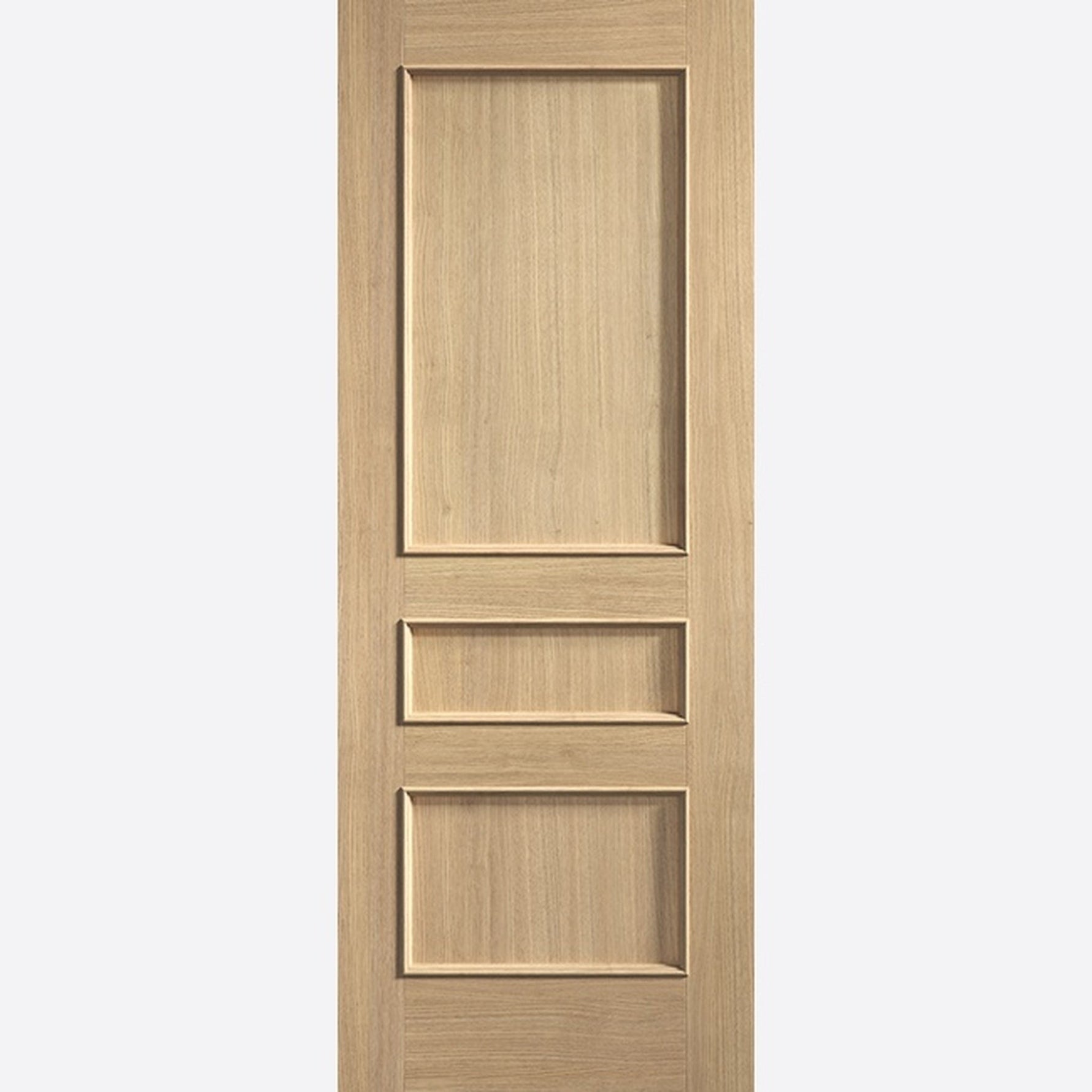 Toledo 3 Panel Prefinished Oak Fire Door - Main Product Image