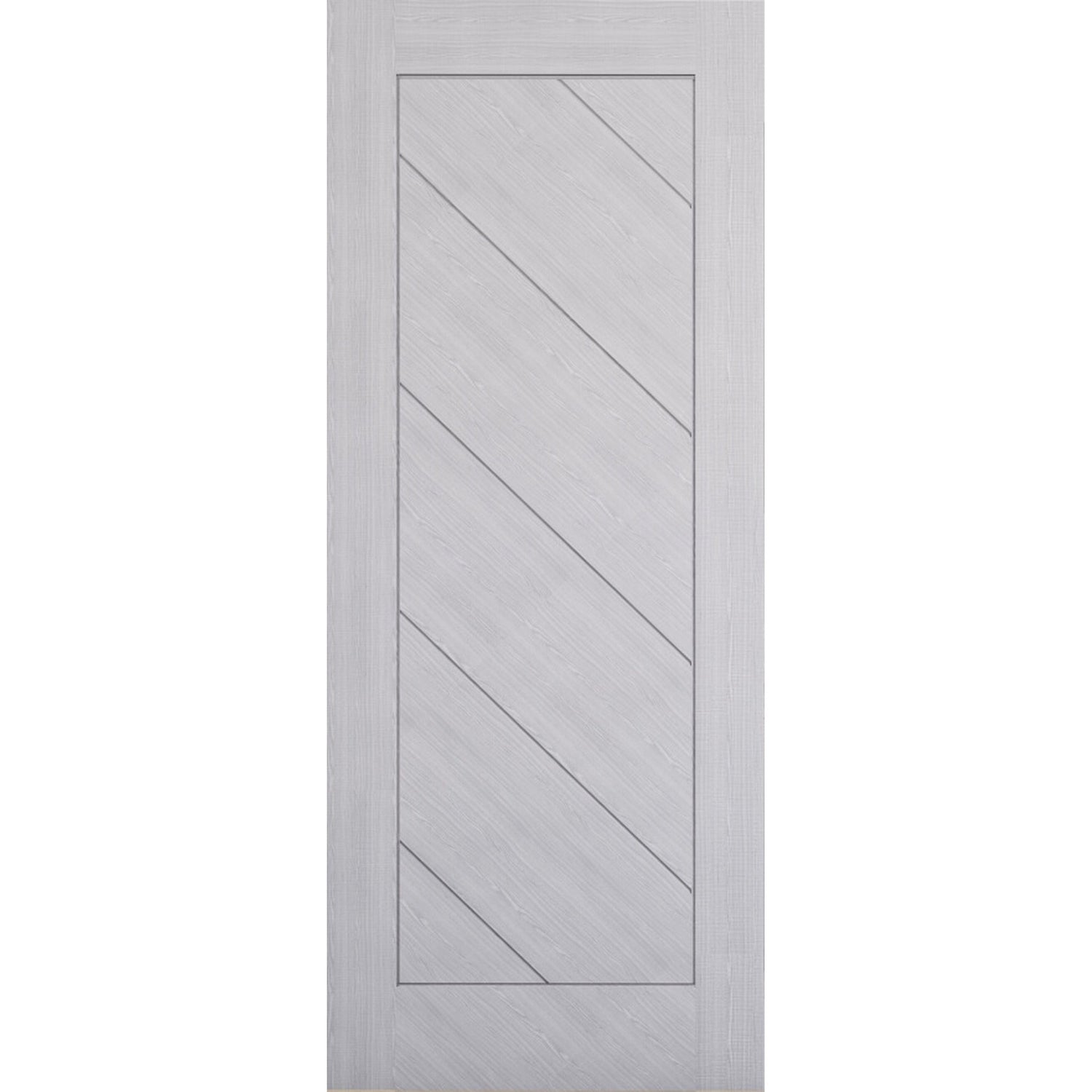 Torino Prefinished Light Grey Ash Fire Door - Main Product Image