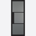 Tribeca Black 3P Tinted Glazed Internal Door - Main Product Image