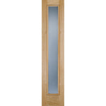 Universal Frosted Glass Oak External Sidelight - Main Product Image