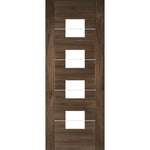 Valencia Glazed Prefinished Walnut Door - Main Product Image