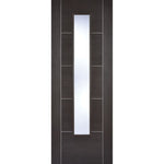 Vancouver Dark Grey Glazed Laminate Door - Main Product Image