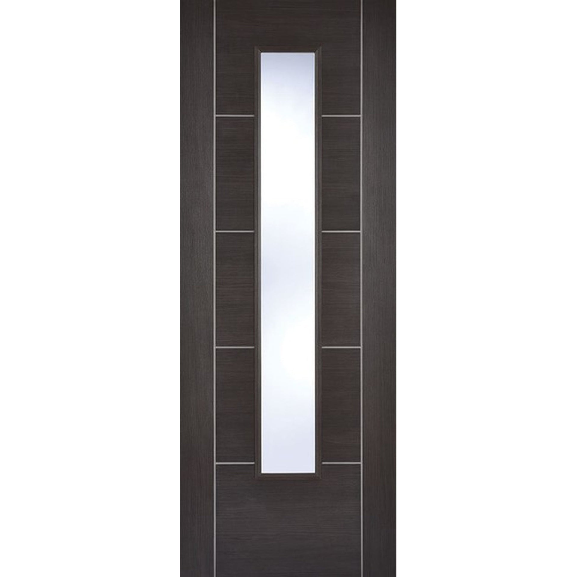 Vancouver Dark Grey Glazed Laminate Door - Main Product Image