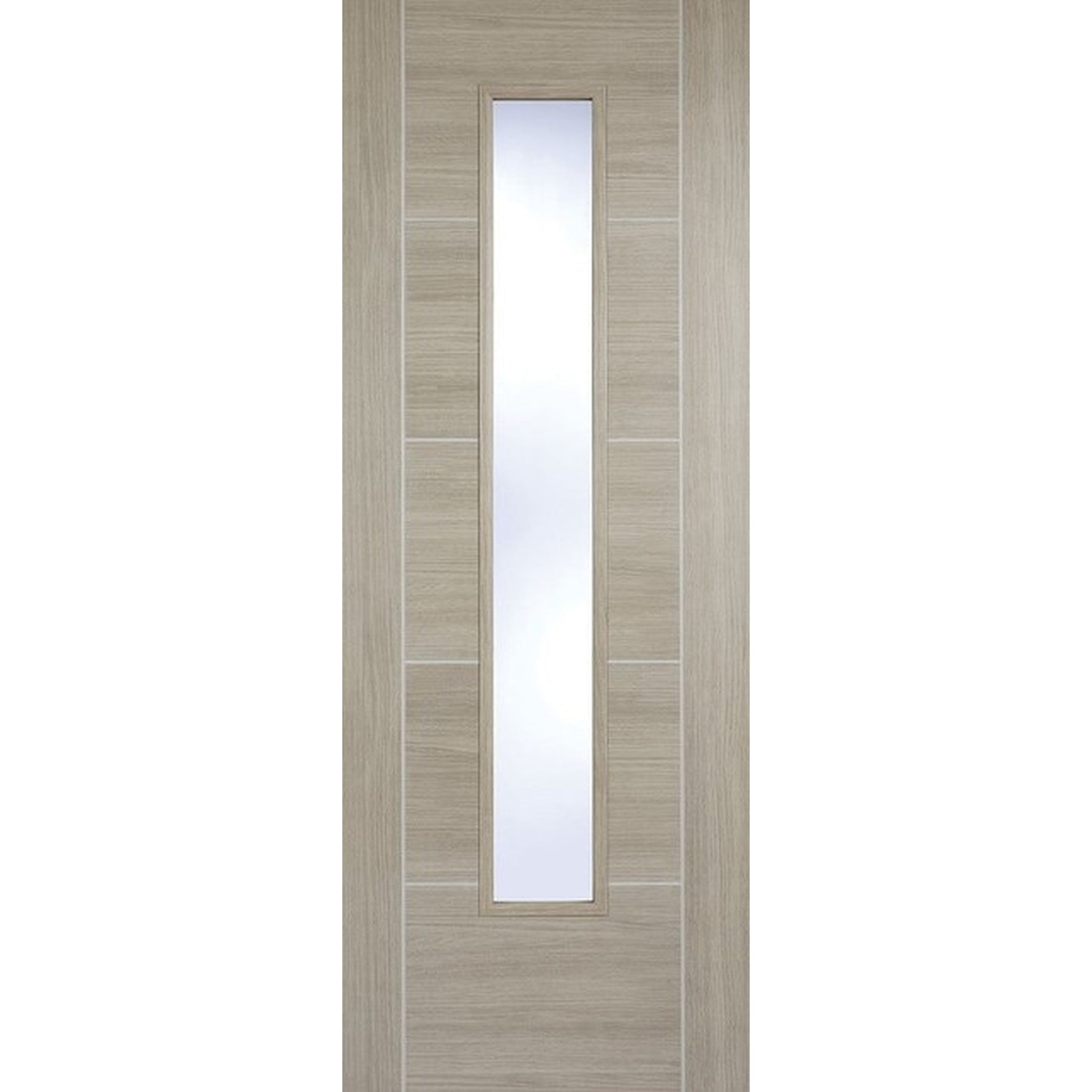 Vancouver Light Grey Laminated Glazed Internal Door - Main Product Image
