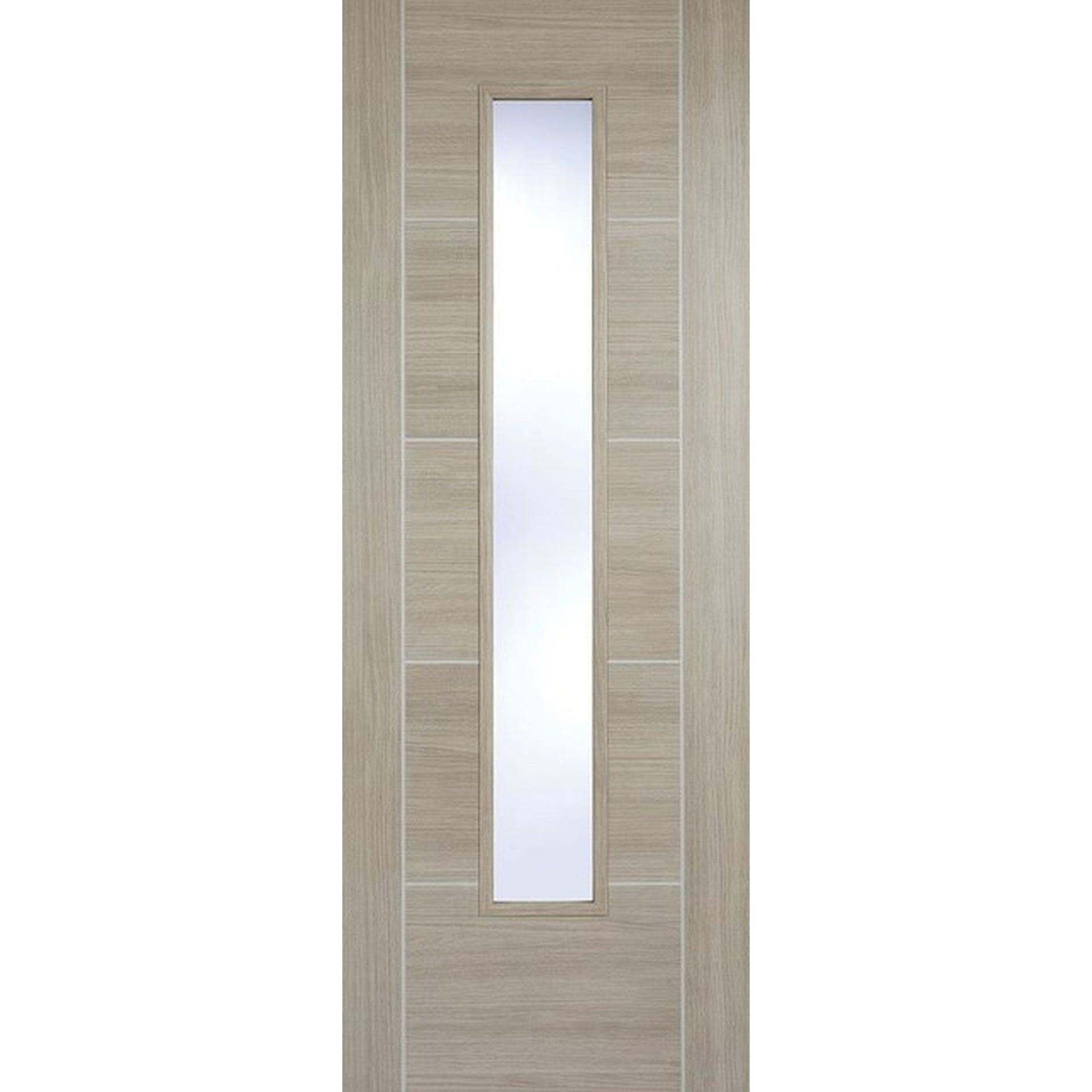 Vancouver Light Grey Laminated Glazed Internal Door - Main Product Image