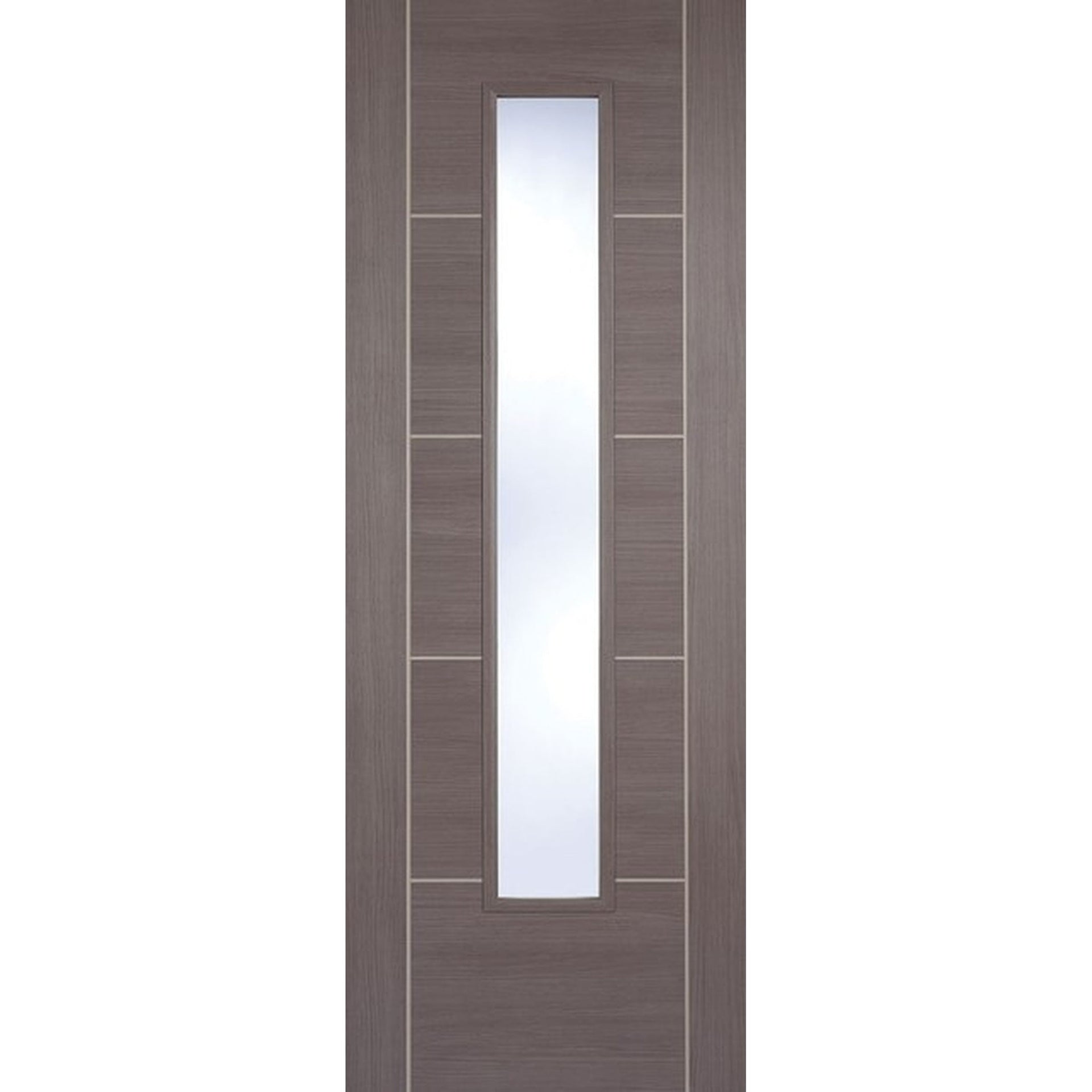 Vancouver Medium Grey Glazed Laminate Door - Main Product Image