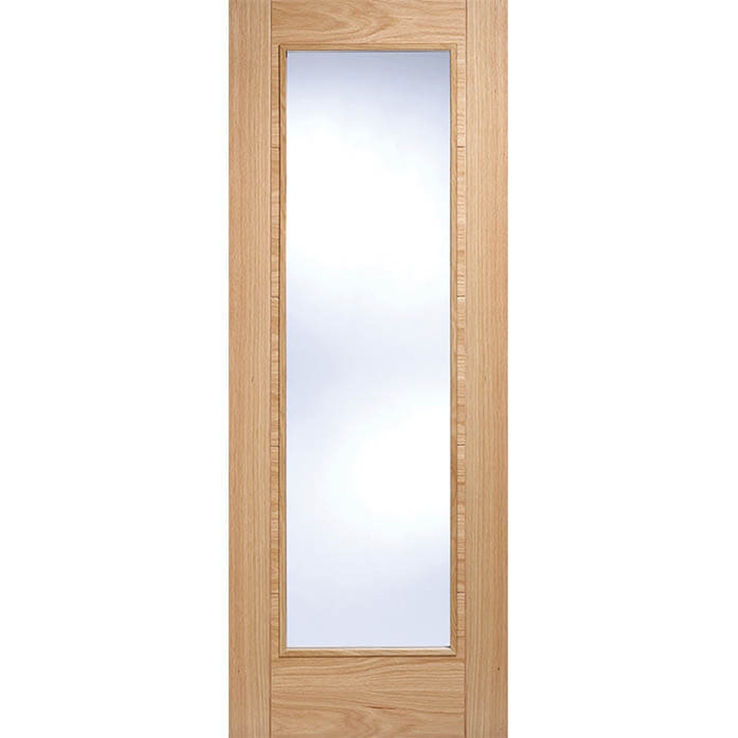 Vancouver Prefinished Oak Pattern 10 Glazed Internal Door - Main Product Image