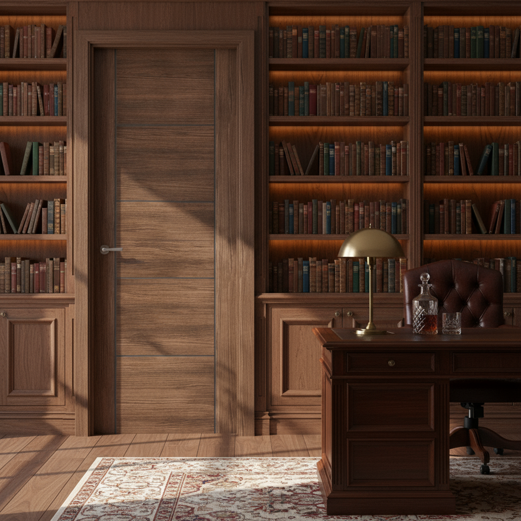 Vancouver Walnut Laminate FD30 Fire Door