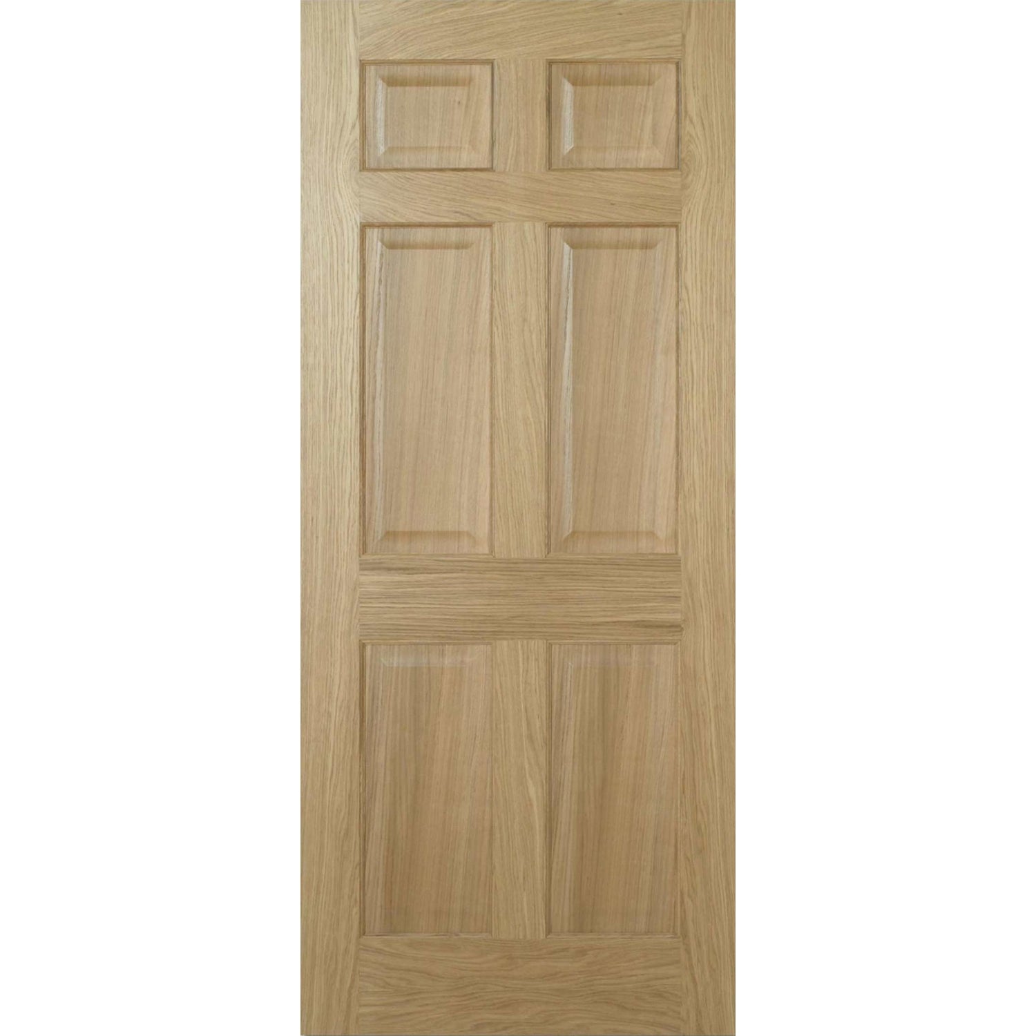 Victorian 6 Panel Prefinished Oak Fire Door - Lifestyle Image 1
